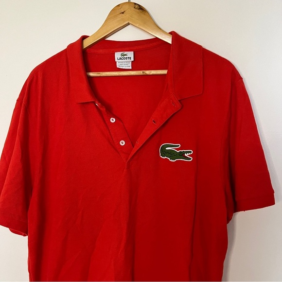 Lacoste Red Men’s Polo Size 3X - Picture 2 of 5
